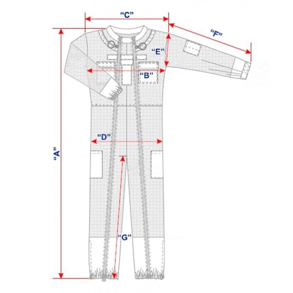 Tuta astronaut professionale cotone con mascherano - Image 23