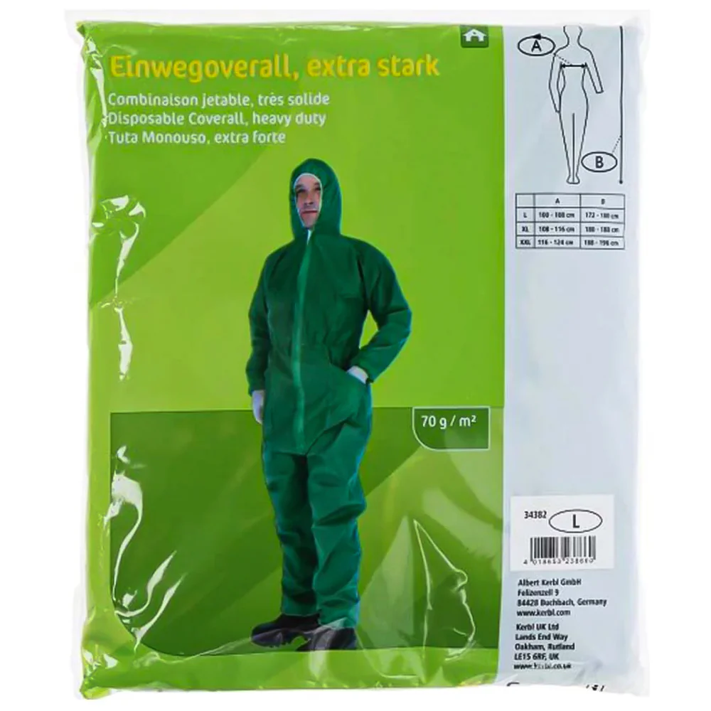 Tuta monouso protettiva in polipropilene - blu