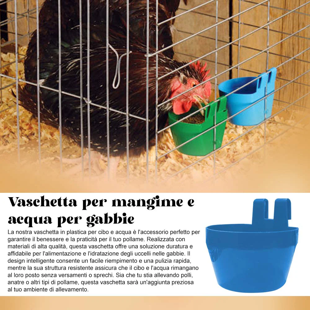 Vaschetta per mangime e acqua per gabbie - Image 17