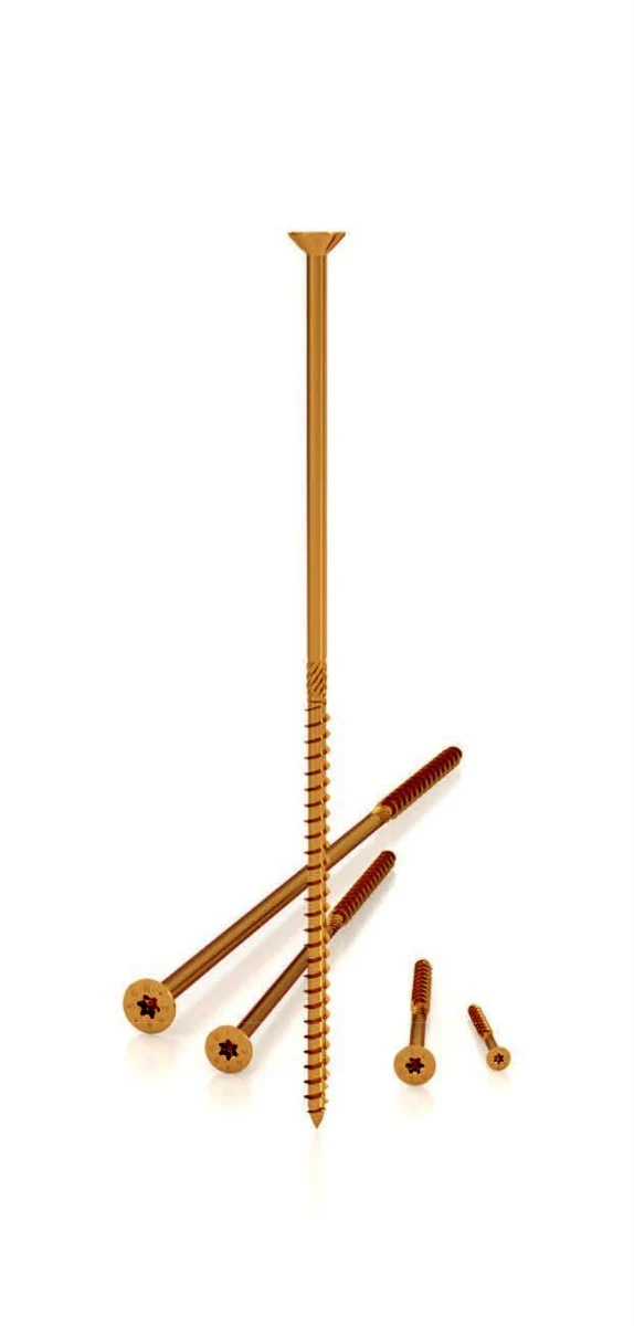 Vite per legno gialla SCH-H 4mm x 70mm 200pz - Image 3