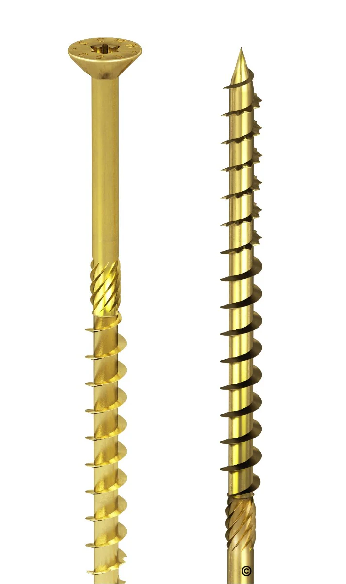Vite per legno gialla SCH-H 4mm x 80mm 200pz - Image 2