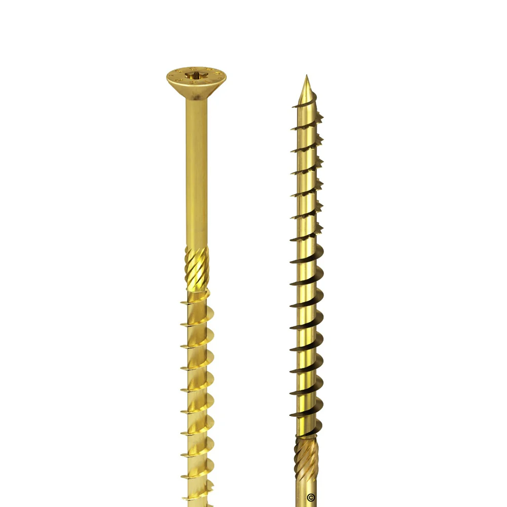 Vite per legno, gialla SCH-H Ø 5mm x 80mm 100pz - Image 2