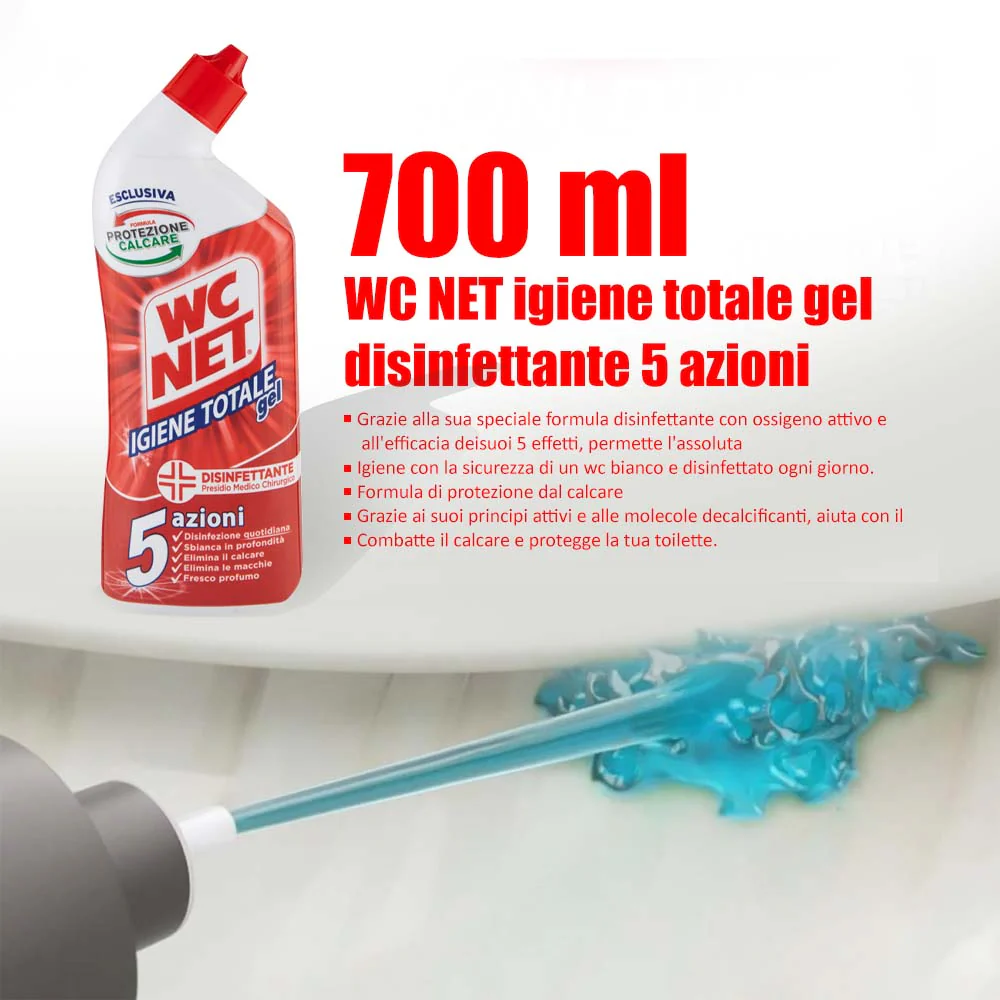 WC NET  igiene totale gel disinfettante 5 azioni 700 ml - Image 8
